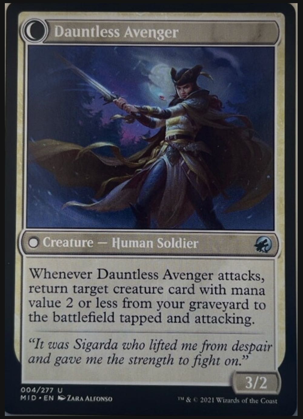 Bereaved Survivor // Dauntless Avenger  magic card collectible - Main Image 2