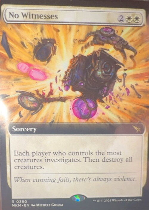No Witnesses  magic card collectible - Main Image 3
