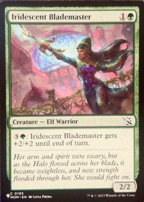 Iridescent Blademaster  magic card collectible - Main Image 3