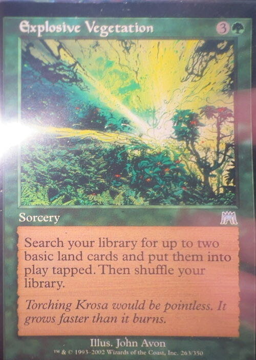 Explosive Vegetation  magic card collectible - Main Image 3