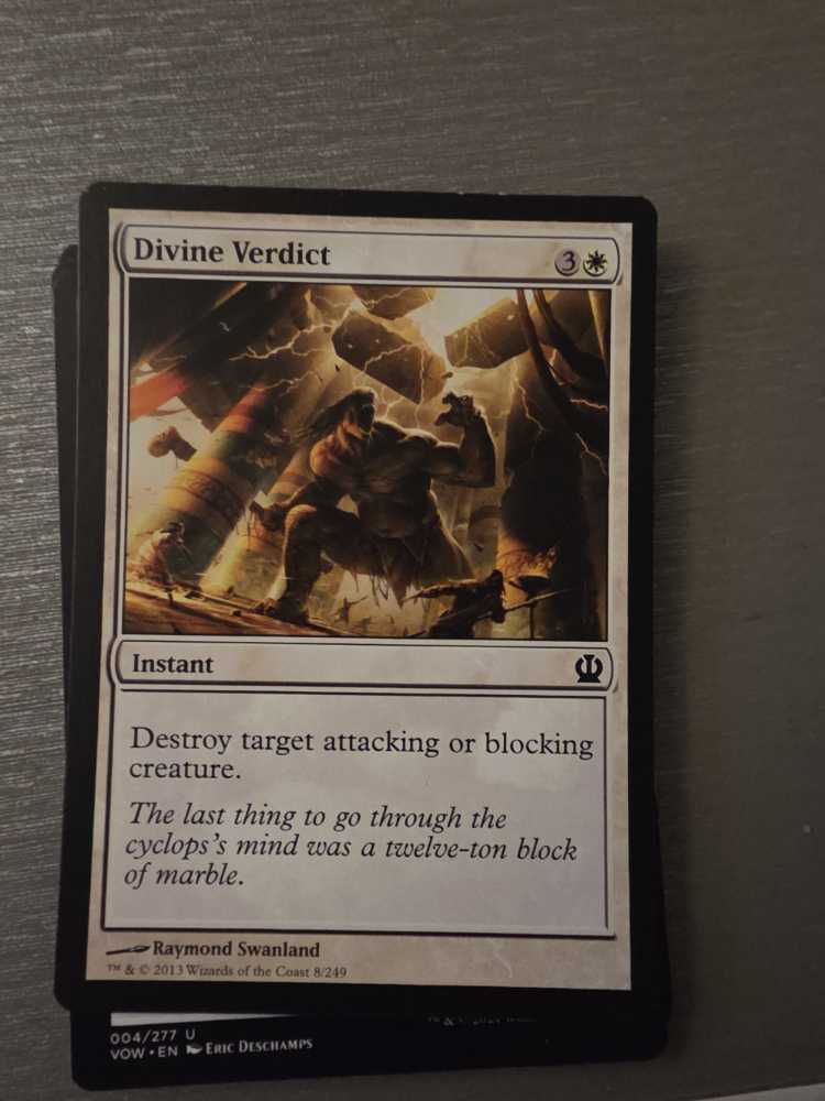 Divine Verdict  magic card collectible - Main Image 2