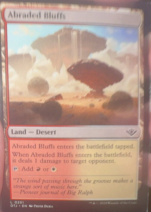 Abraded Bluffs  magic card collectible - Main Image 3