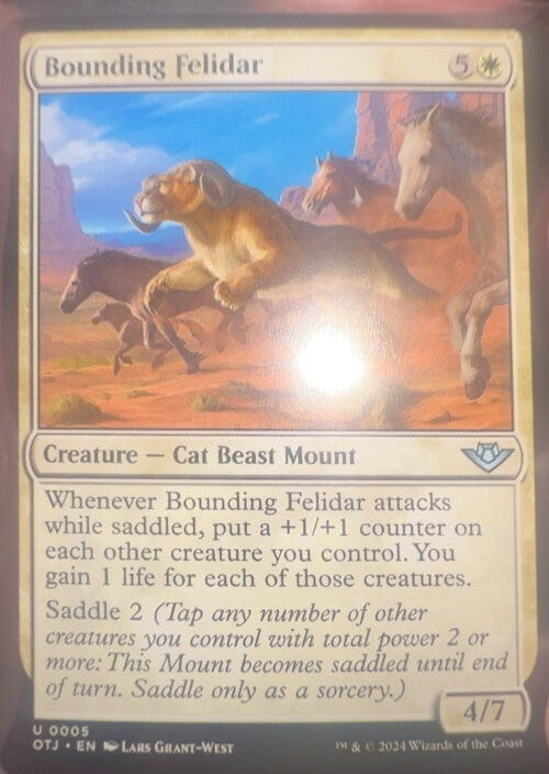 Bounding Felidar  magic card collectible - Main Image 3