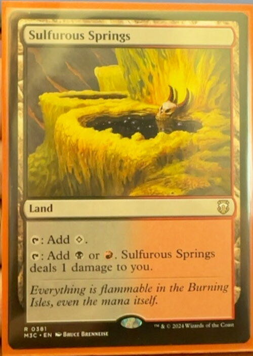 Sulfurous Springs  magic card collectible - Main Image 3
