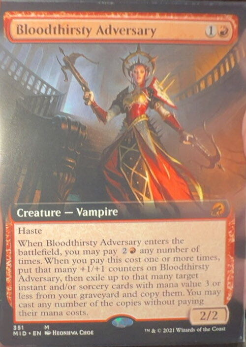 Bloodthirsty Adversary  magic card collectible - Main Image 3