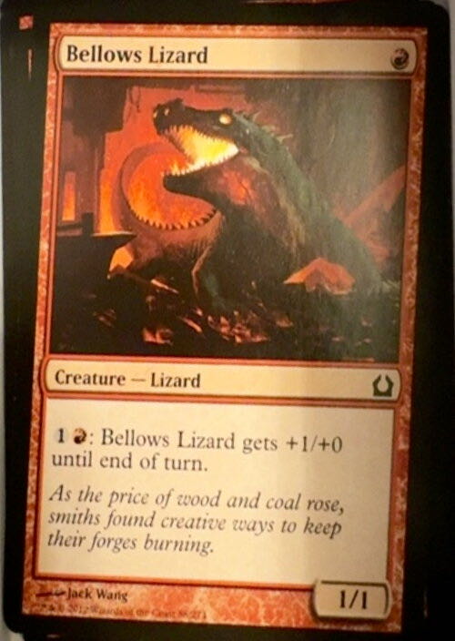 Bellows Lizard  magic card collectible - Main Image 2