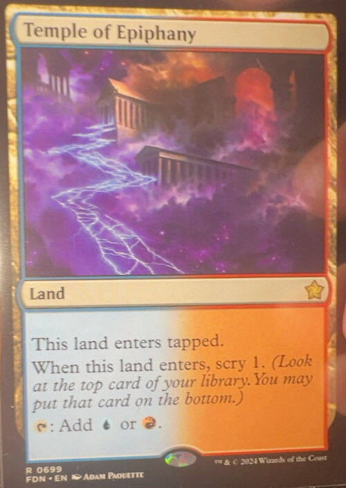 Temple of Epiphany  magic card collectible - Main Image 2