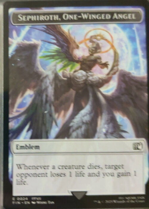 Sephiroth, One-Winged Angel Emblem  magic card collectible - Main Image 2