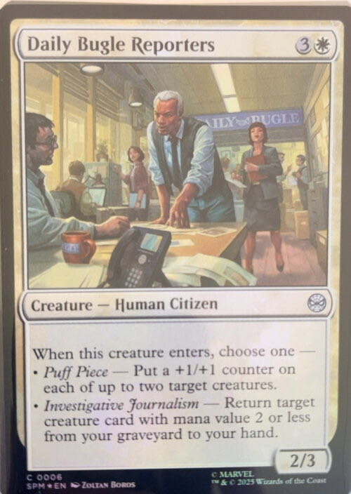 Daily Bugle Reporters  magic card collectible - Main Image 3
