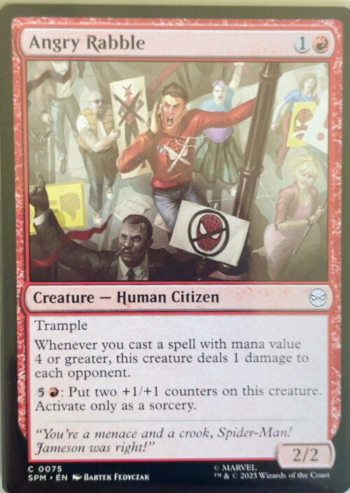 Angry Rabble  magic card collectible - Main Image 3