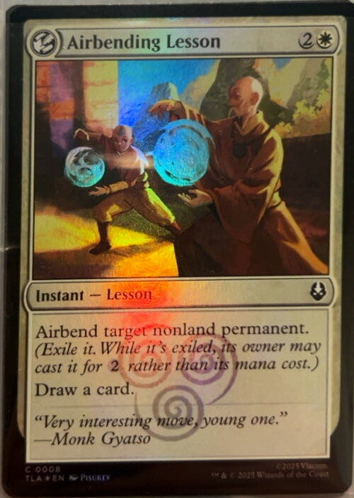 Airbending Lesson  magic card collectible - Main Image 3