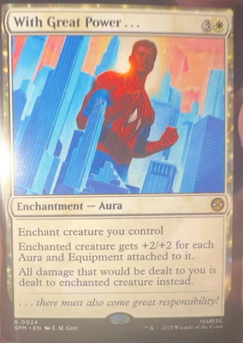 With Great Power...  magic card collectible - Main Image 2