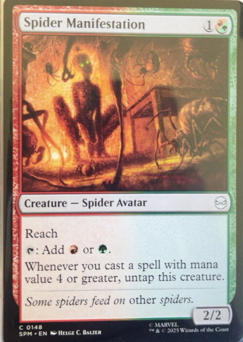 Spider Manifestation  magic card collectible - Main Image 3