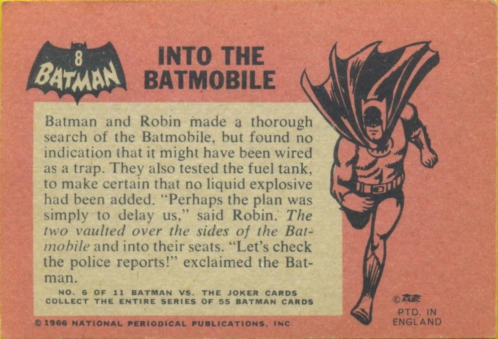 Into the Batmobile  other card collectible - Main Image 2