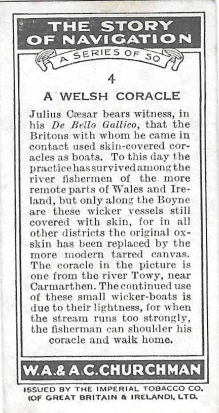 A Welsh Coracle  other card collectible - Main Image 2