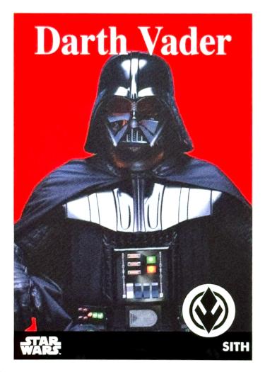 Darth Vader starwars card collectible - Main Image 1