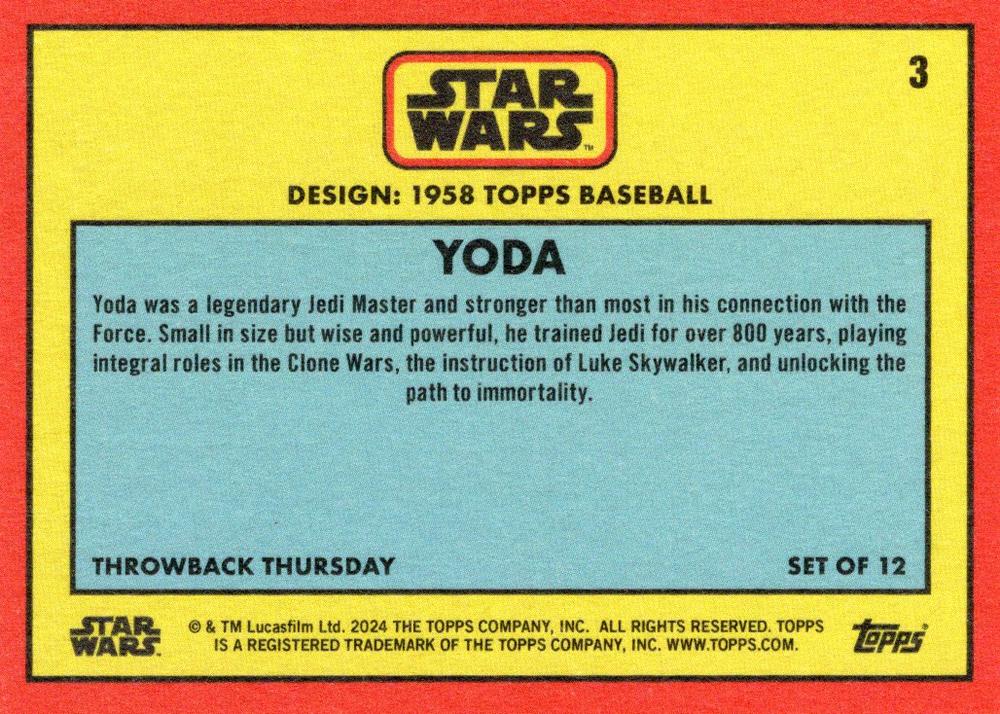 Yoda starwars card collectible - Main Image 2