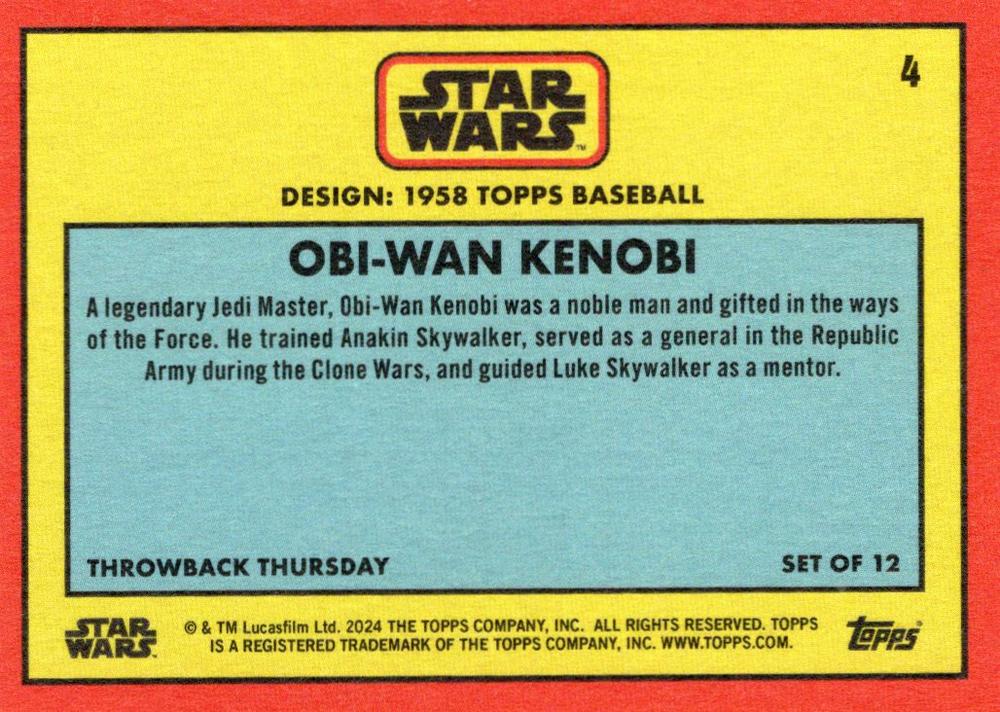 Obi-Wan Kenobi  starwars card collectible - Main Image 2