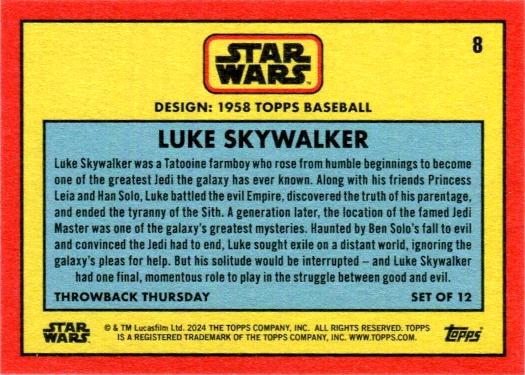 Luke Skywalker starwars card collectible - Main Image 2