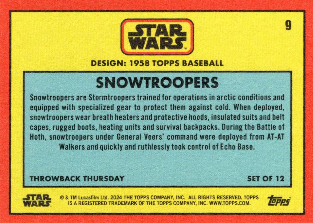 Snowtroopers starwars card collectible - Main Image 2