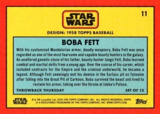Boba Fett  starwars card collectible - Main Image 2