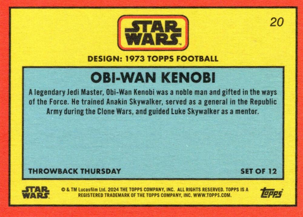 Obi-Wan Kenobi starwars card collectible - Main Image 2