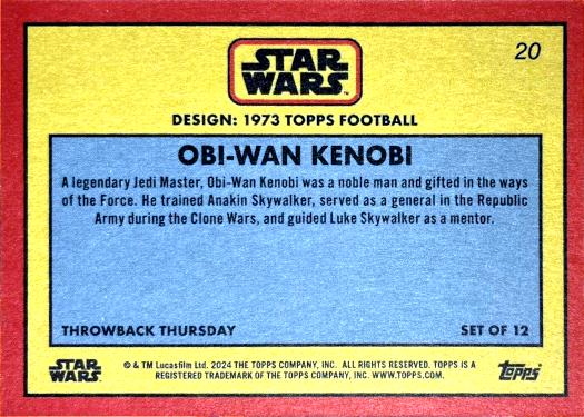 Obi-Wan Kenobi starwars card collectible - Main Image 2