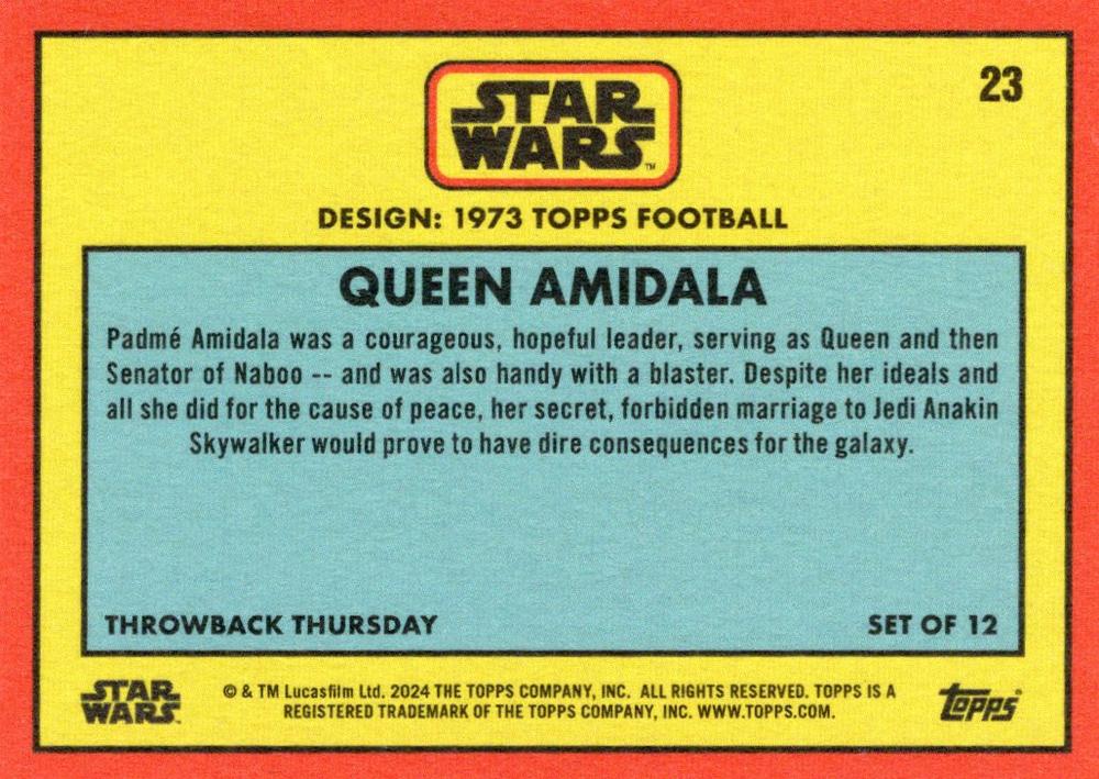 Queen Amidala starwars card collectible - Main Image 2