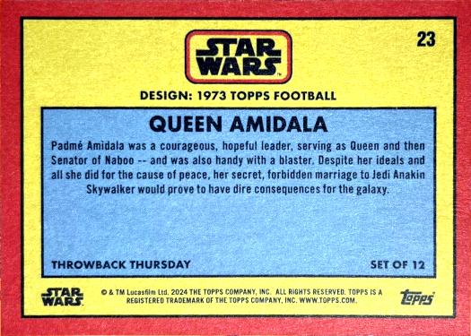 Queen Amidala starwars card collectible - Main Image 2