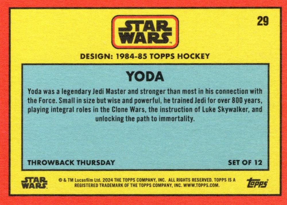 Yoda starwars card collectible - Main Image 2