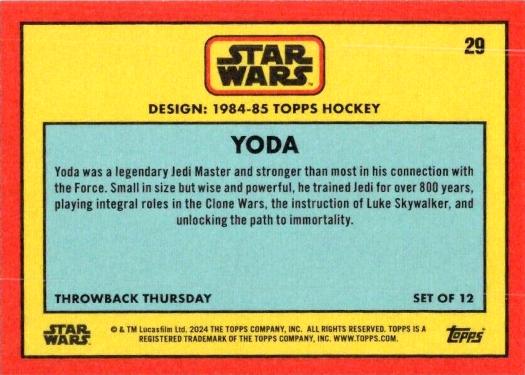 Yoda starwars card collectible - Main Image 2