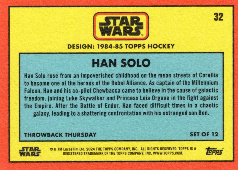 Han Solo  starwars card collectible - Main Image 2