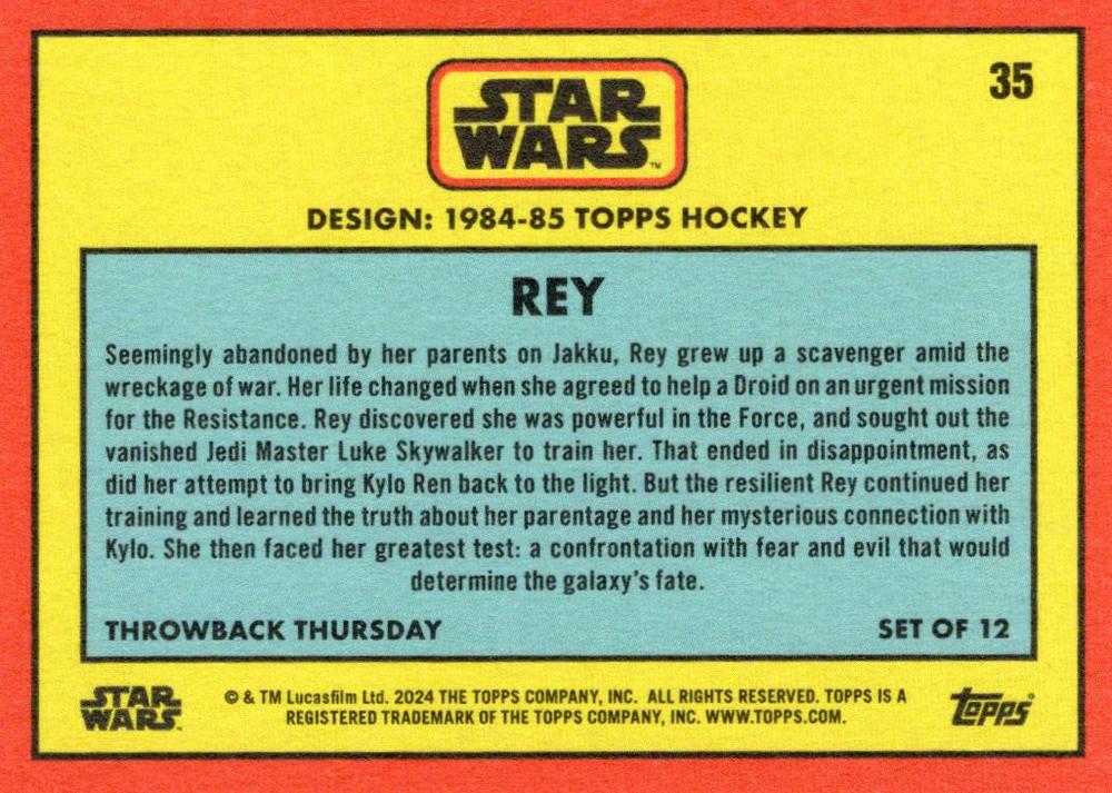 Rey  starwars card collectible - Main Image 2