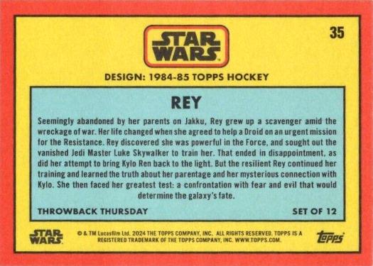 Rey starwars card collectible - Main Image 2
