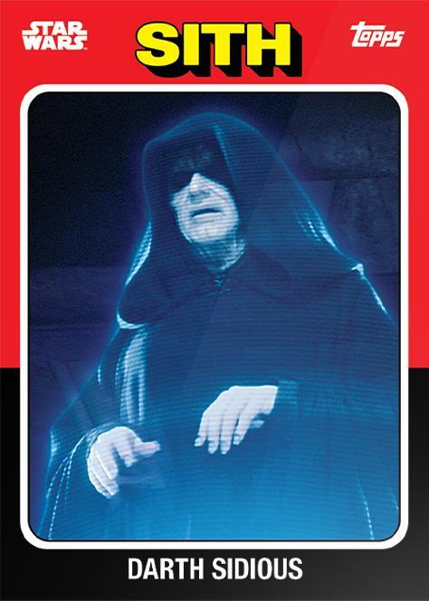 Darth Sidious starwars card collectible - Main Image 1