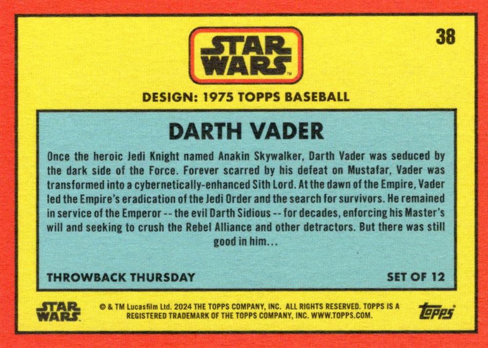 Darth Vader starwars card collectible - Main Image 2