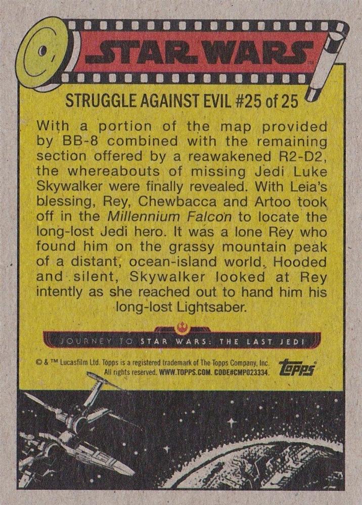 A Farewell to Rey  starwars card collectible - Main Image 2