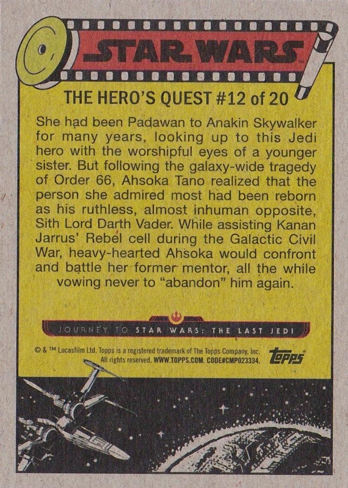 The Master and the Padawan SN50  starwars card collectible - Main Image 2