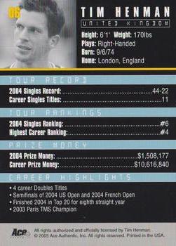 Tim Henman  tennis card collectible - Main Image 2