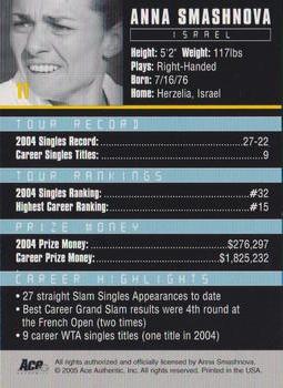 Anna Smashnova  tennis card collectible - Main Image 2