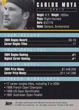 Carlos Moya  tennis card collectible - Main Image 2