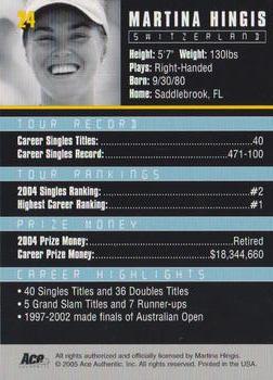 Martina Hingis  tennis card collectible - Main Image 2