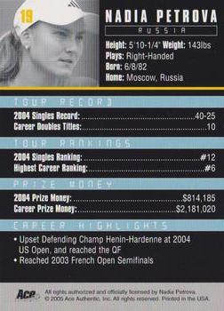 Nadia Petrova  tennis card collectible - Main Image 2
