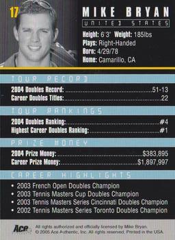 Mike Bryan  tennis card collectible - Main Image 2