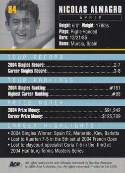 Nicolas Almagro  tennis card collectible - Main Image 2