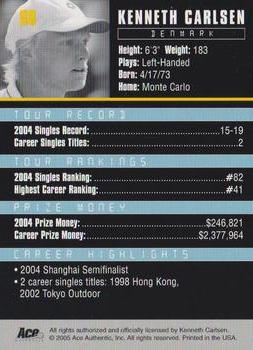 Kenneth Carlsen  tennis card collectible - Main Image 2