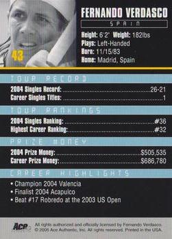 Fernando Verdasco  tennis card collectible - Main Image 2