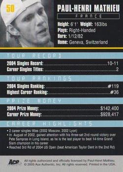 Paul-Henri Mathieu  tennis card collectible - Main Image 2