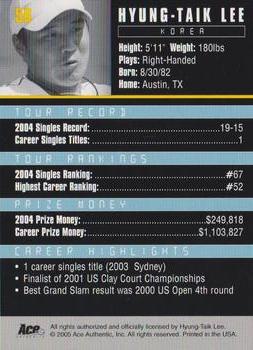 Hyung-Taik Lee  tennis card collectible - Main Image 2