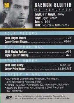 Raemon Sluiter  tennis card collectible - Main Image 2